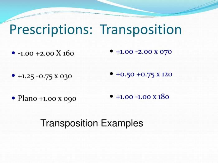 Transpose rx minus to plus