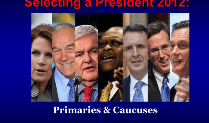 Primaries caucus difference ofy