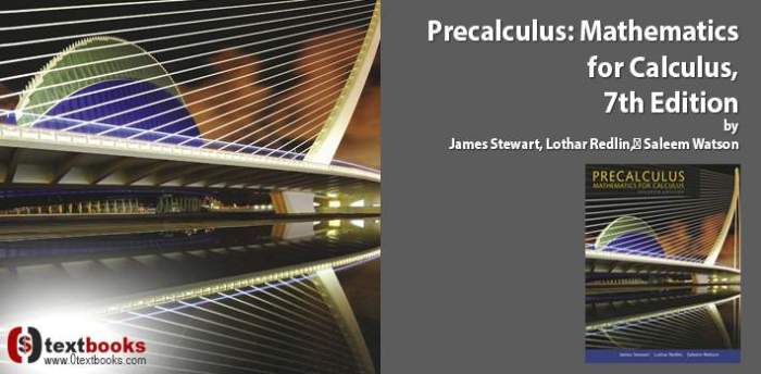 Precalc mathematics for calculus 7th edition